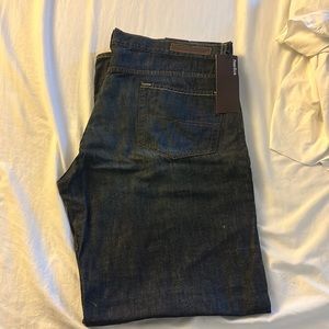 Perry Ellis Dark Indigo Stretch Jeans Relax Fit New With Tags 38/32